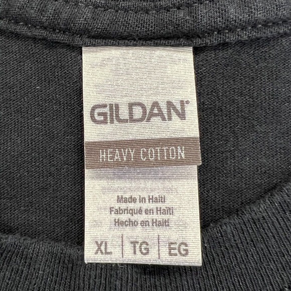 US Flag Hunting Patriotic T-Shirt Mens XL Black Short Sleeve Gildan Heavy Cotton - Picture 3 of 9